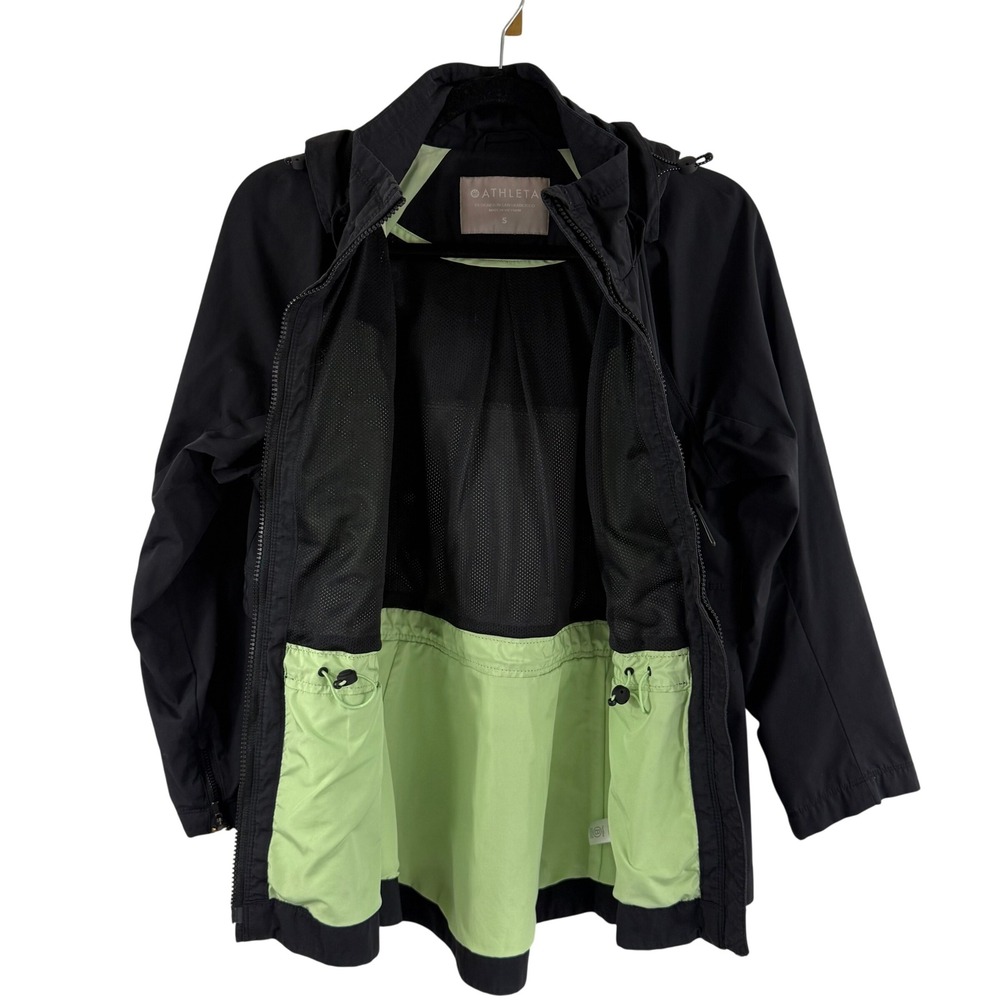 Athleta Black Utility Jacket with Light Green Lining